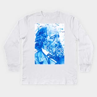 ALFRED,LORD TENNYSON watercolor portrait .1 Kids Long Sleeve T-Shirt